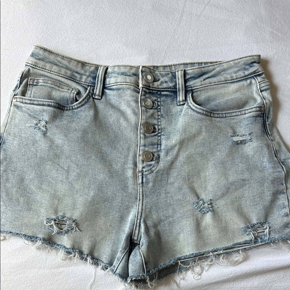 LC Lauren Conrad High-Waisted jean shorts